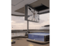 Supporto TV da soffitto con apertura Basculante Ral 9003 Bianco Opaco per TV fino a 42 PL